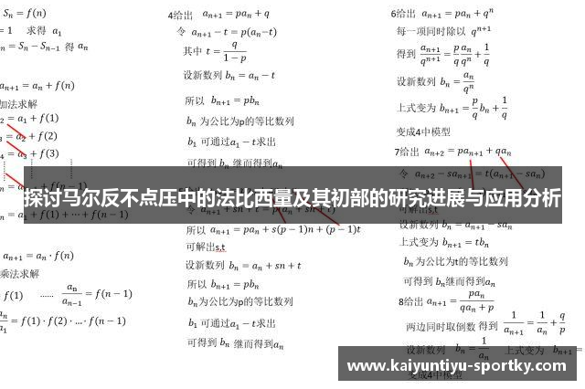 探讨马尔反不点压中的法比西量及其初部的研究进展与应用分析